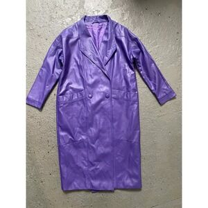 Nasty Gal Tall Faux Leather Jacket Purple WMNS US2